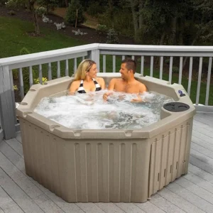 AquaLife Outback™ 5-6 Person 20-Jet Non-Lounger Hot Tub with LED Lighting and Insulated Cover