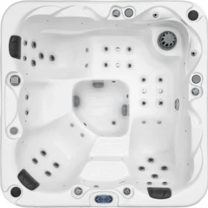 Surfaces Outdoor Hot Tub, Fits 4 Adults, 36 Jets, Double Lounger Seat Spa, Bluetooth, LED Lights, Cover Included, Wellness Tool, Aqualife by Strong Spas