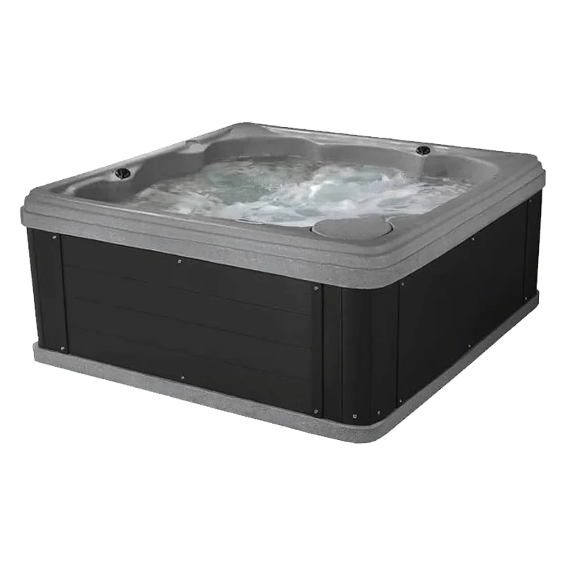 Inland 6 Person Indoor Outdoor Hot Tub, Plug & Play Spa, 24 Jets, LED Lighting System, Insulated Spa Cover, Made in USA, Aqualife by Strong Spas
