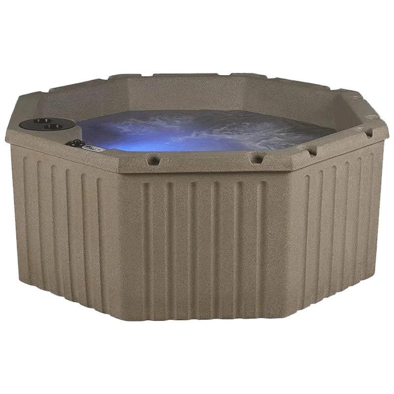 AquaLife Outback™ 5-6 Person 20-Jet Non-Lounger Hot Tub with LED Lighting and Insulated Cover