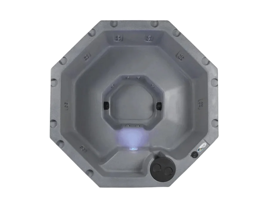 Lagoon 8-Person 20 Stainless Jet Plug and Play or 240-Volt Hot Tub with Real stainless steel Heater LED Light and ozone