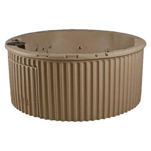 Oceania 6-Person 40 Stainless Jet 240-Volt Hot Tub with Real Stainless Steel Heater, Ozone and LED Lighting