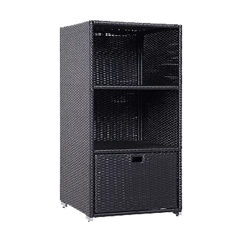 Outsunny Pool Towel Rack: Indoor Outdoor Spa Accessory Storage