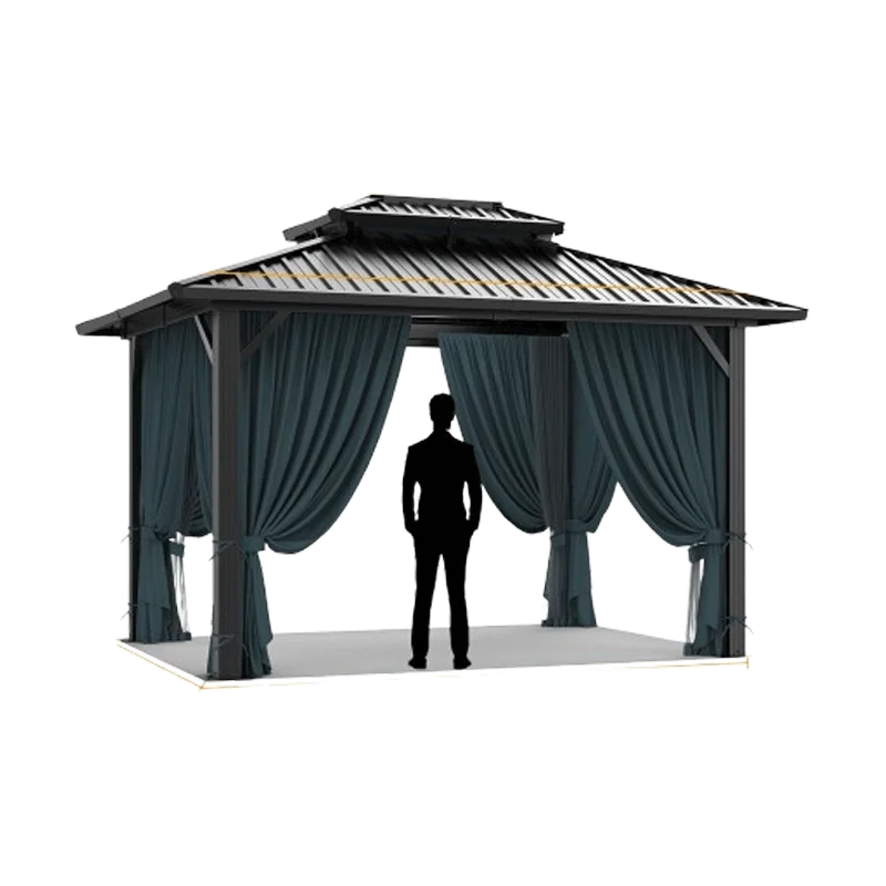 HOTEEL Hot Tub Gazebo: Aluminum Frame Outdoor Canopy