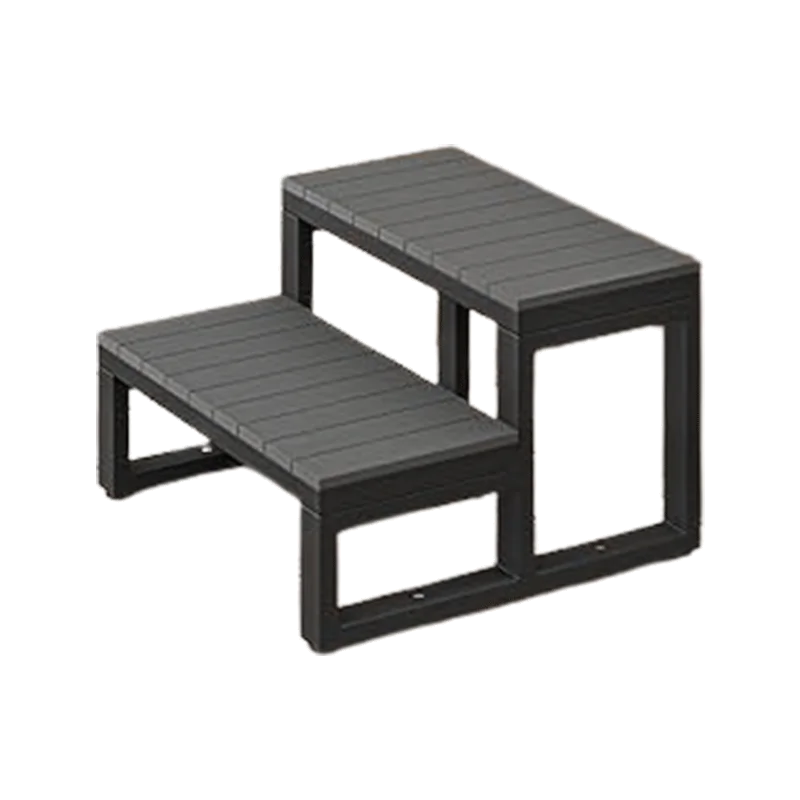 LUE BONA Hot Tub Steps: Outdoor 2-Step Spa Stool
