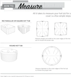 Classic Accessories Ravenna Water-Resistant 86 Inch Square Hot Tub Cover, Patio Furniture Covers