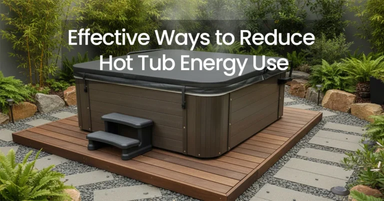 Effective Ways to Reduce Hot Tub Energy Use