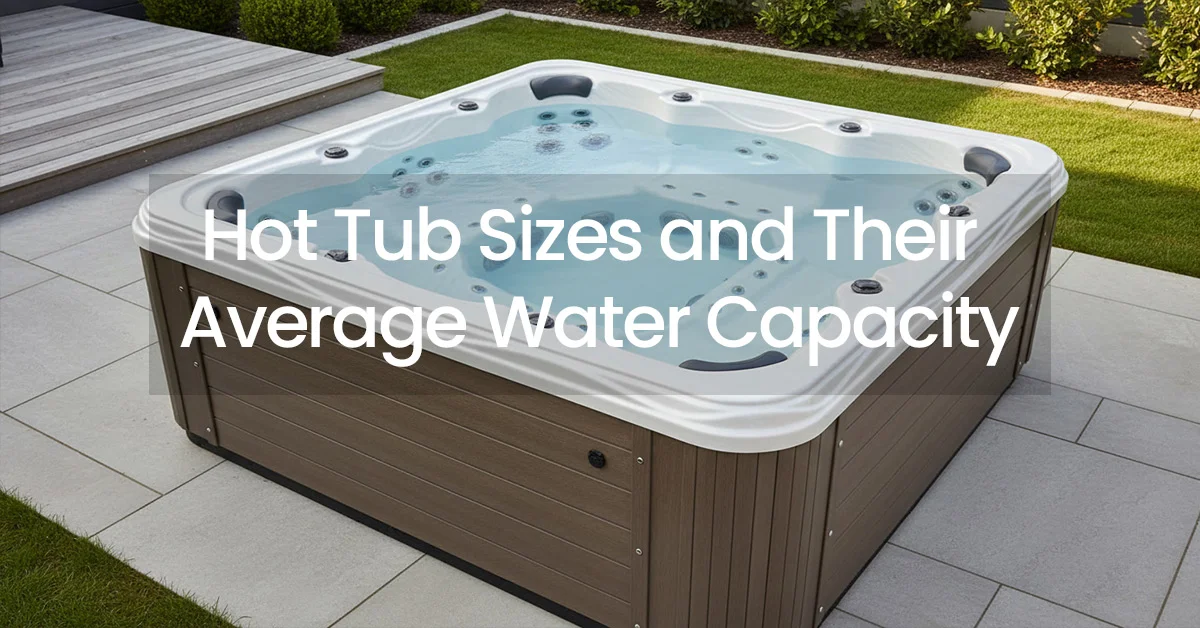 Hot Tub Sizes and Their Average Water Capacity