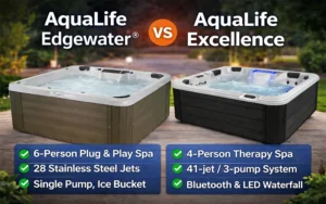 AquaLife Edgewater Hot Tub vs Excellence Hot Tub