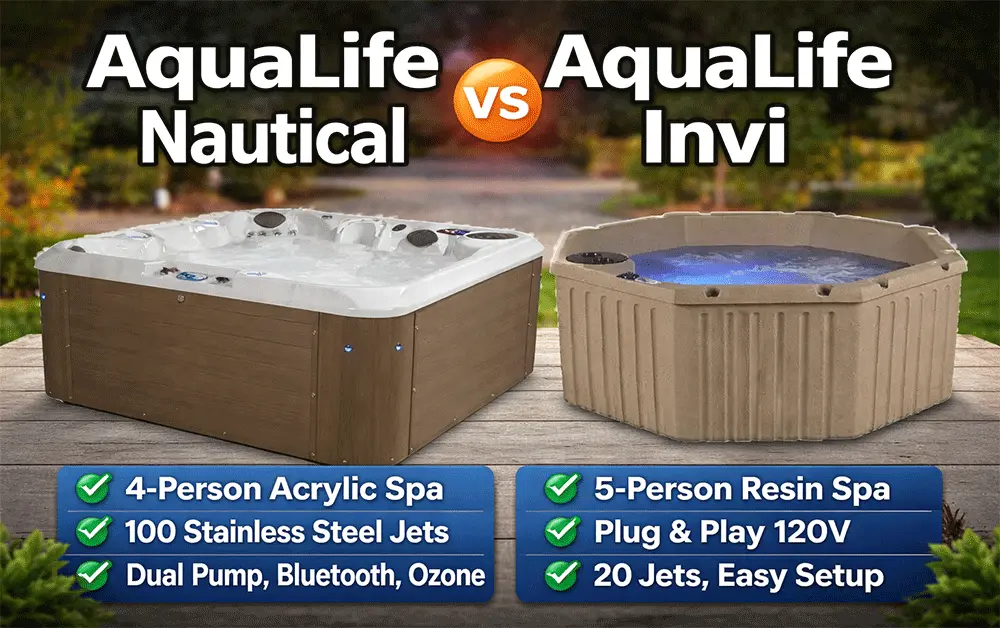 AquaLife Nautical Hot Tub vs Invi Hot Tub