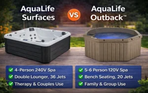 AquaLife Surfaces vs. Outback™ Hot Tub
