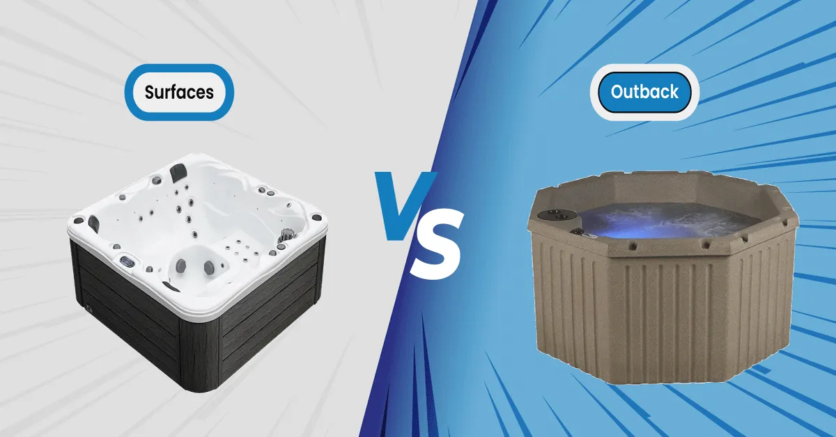 AquaLife Surfaces vs. Outback™ Hot Tub