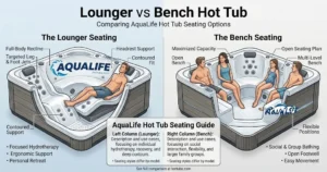 Lounger vs Bench Hot Tub